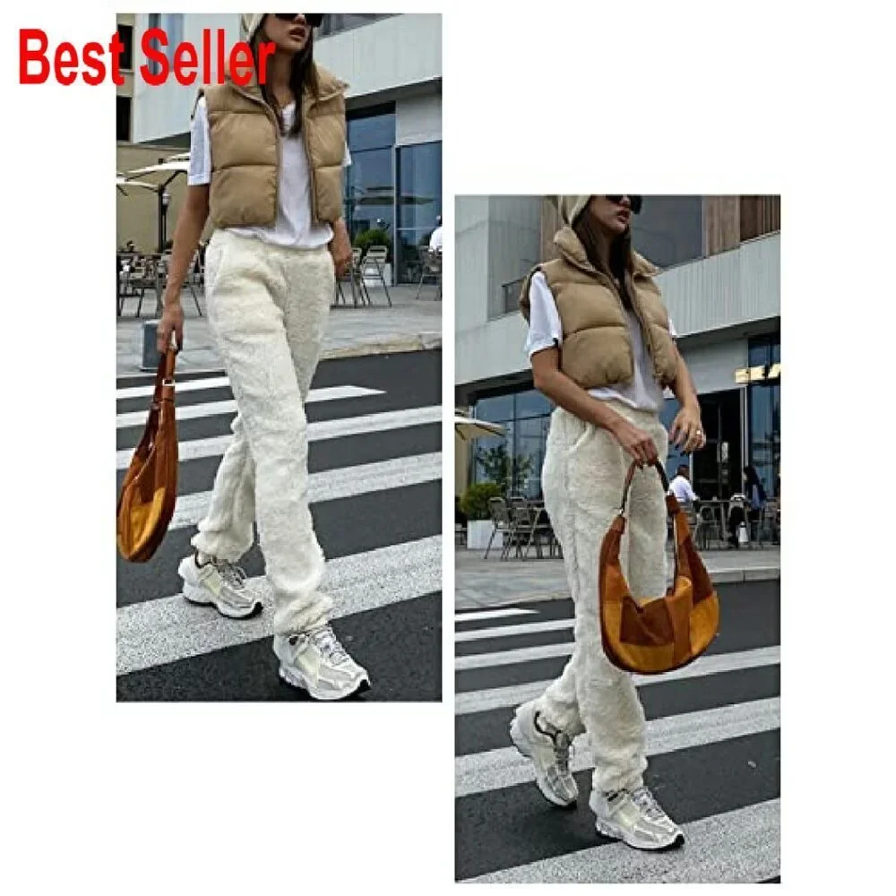 Cropped Puffer Vest Zip Up Stand Collar Sleeveless Padded Chic Y2K Style